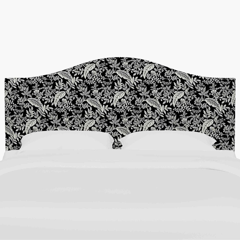 Skyline Furniture Mayfair California King Headboard in Canopy Black and Cream, , large