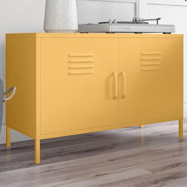 Novogratz Cache 2-Door Accent Cabinet in Yellow, , large