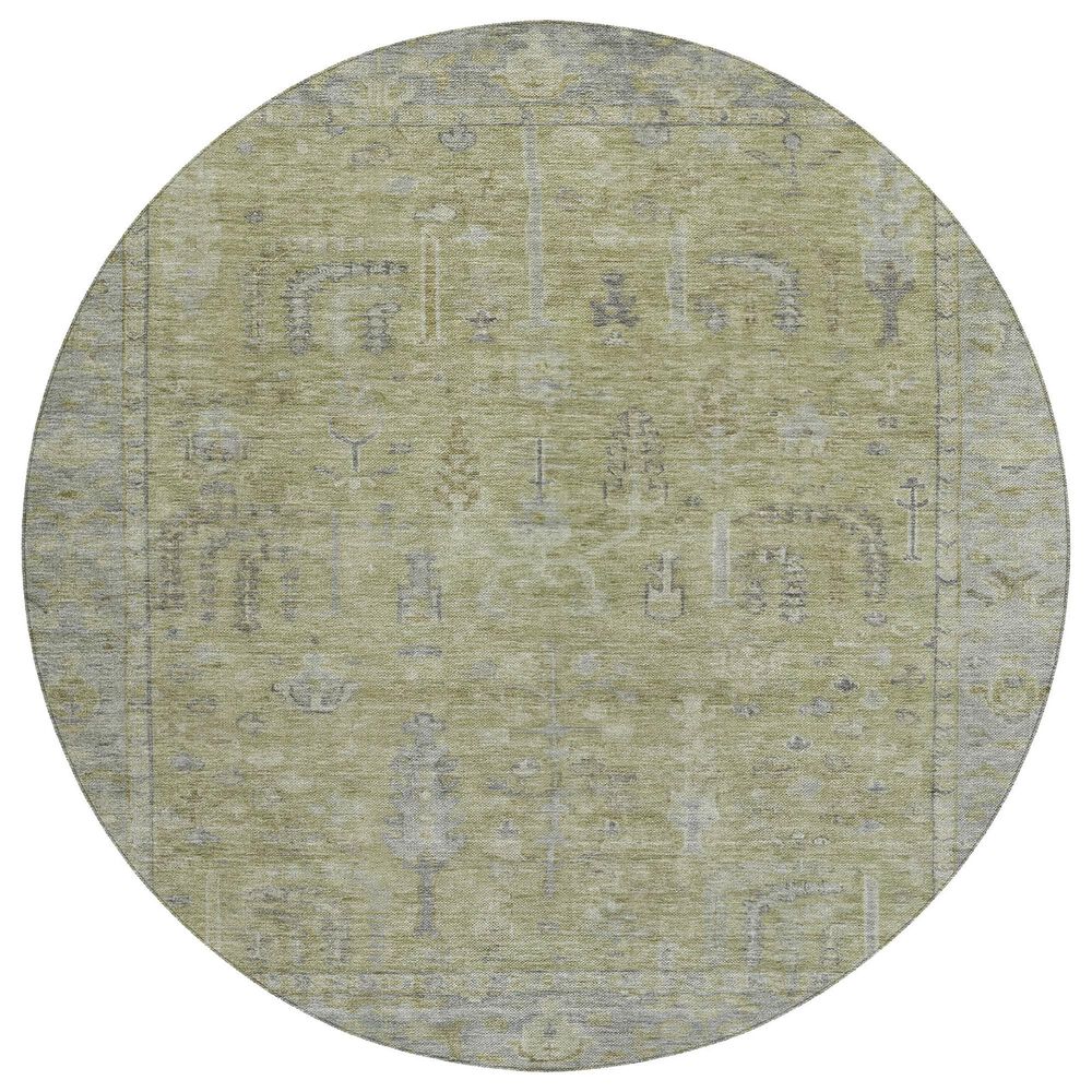 Dalyn Rug Company Solace SL11 8" Round Aloe Area Rug, , large