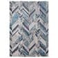 Feizy Indio 5" x 8" Navy and Beige Area Rug, , large