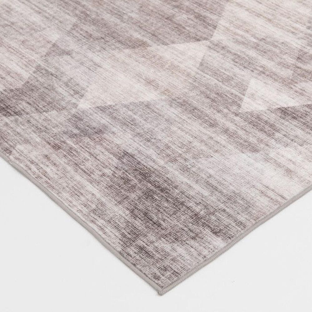 Central Oriental Rugease Velveteen Nella 7&#39;6&quot; x 9&#39;6&quot; Gray and Ivory Area Rug, , large