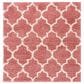 Safavieh Venus Shag 6"7" Square Pink and Ivory Area Rug, , large