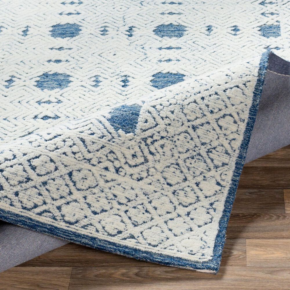 Surya Louvre Dark Blue, Cream and Pale Blue 10&#39; x 14&#39; Area Rug, , large