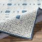 Surya Louvre Dark Blue, Cream and Pale Blue 10" x 14" Area Rug, , large