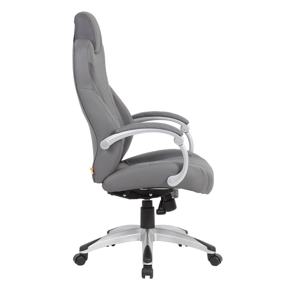 Regal Co. Executive Gaming Style Chair in Gray, , large