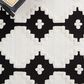 Safavieh Marrakesh MRK532A 5"3" x 7"6" Ivory and Anthracite Area Rug, , large