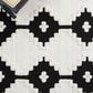 Safavieh Marrakesh MRK532A 5"3" x 7"6" Ivory and Anthracite Area Rug, , large