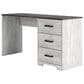 Ashley Shawburn 3-Drawer Home Office Desk in White and Dark Charcoal Gray, , large