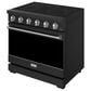 Thor Kitchen Gordon Ramsay 6 Cu. Ft. Professional Freestanding Electric Range with Stainless Steel Handle Kit in Black, , large