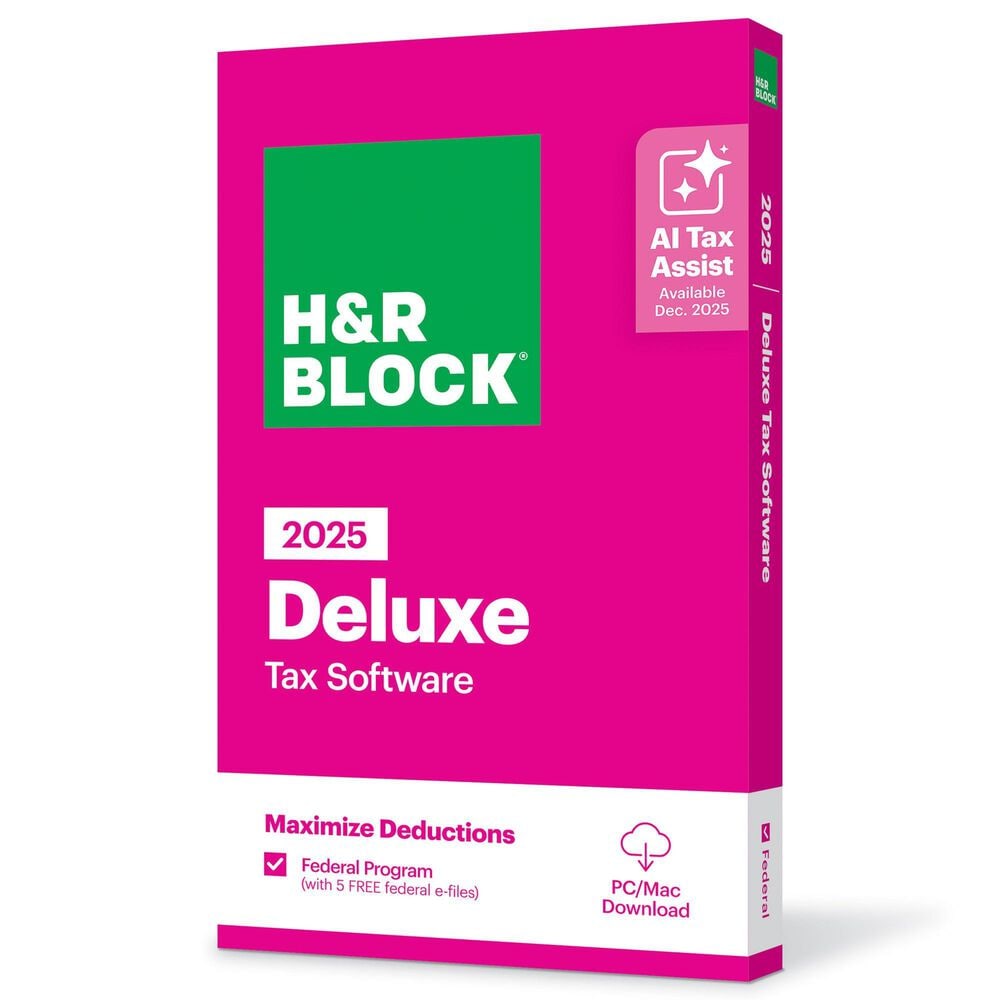 H&R Block H&R Block Tax Software Deluxe 2025, , large