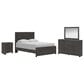 Ashley Prendonea 4-Piece Queen Bedroom Set in Dark Charcoal, , large