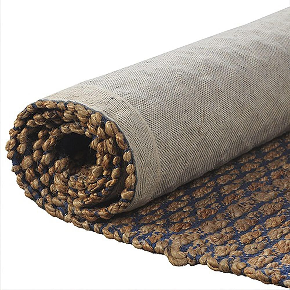 L&amp;R Resources Natural Fiber 9&#39; x 12&#39; Insignia Blue Area Rug, , large