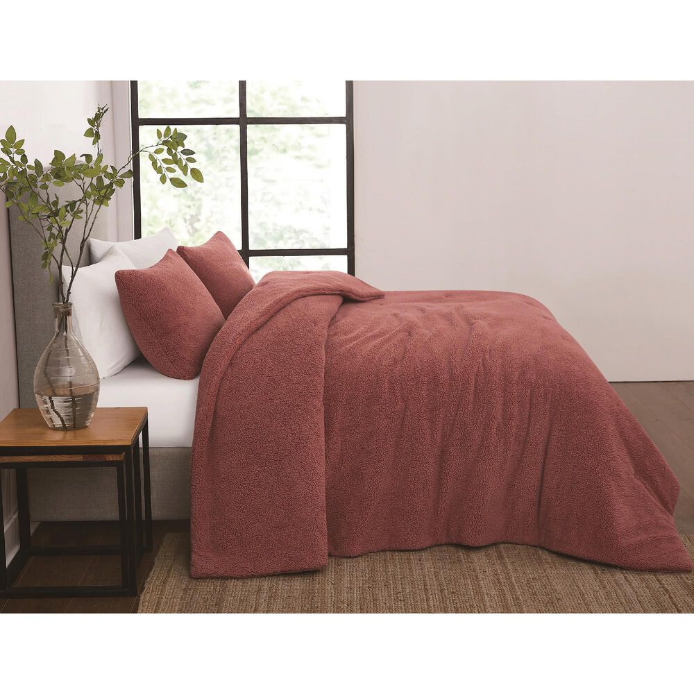 Pem America Marshmallow 3-Piece Full/Queen Comforter Set in Dusty Rose, , large