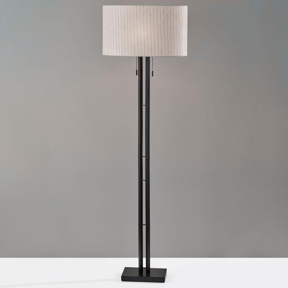Adesso Foster Floor Lamp in Black, , large