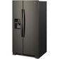 Whirlpool 24.5 Cu. Ft. 36" Wide Side-by-Side Refrigerator in Fingerprint Resistant in Black Stainless Steel, , large