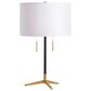 Crestview Collection Veda Table Lamp in Blackened Bronze and Brass, , large