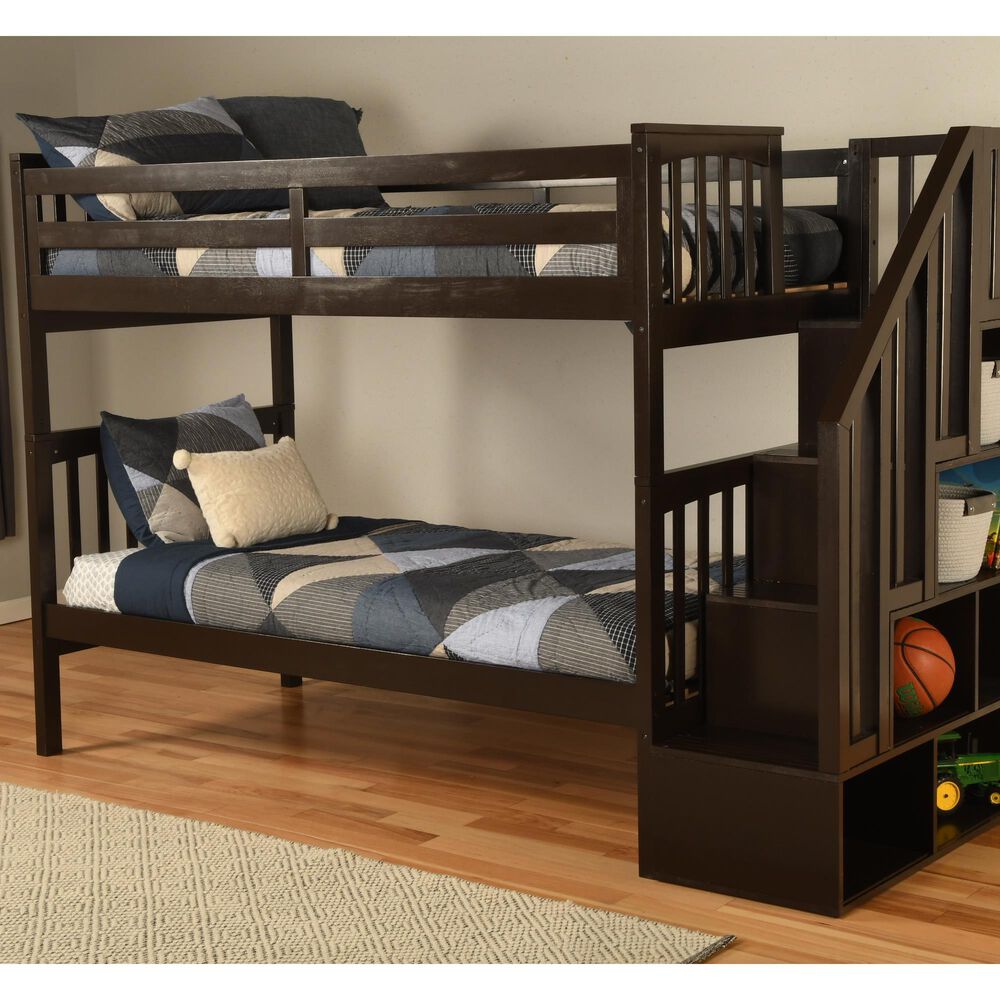 Kodiak Furniture Twin/Twin Staircase Bunkbed, , large