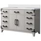 Lexora Home Laurel 48" Single Bathroom Vanity in White Oak with White Quartz Top and Rectangular Sink, , large