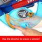 Disney Global Racers Cup Jumping Raceway Track Set with 2 Toy Vehicles in Multicolor, , large