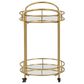 Ashley Wynora Bar Cart in Goldtone, , large