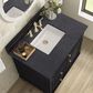 James Martin Vanities Lorelai 36" Single Vanity in Black Onyx with 3 cm Charcoal Soapstone Quartz Top, , large