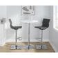 Lumisource Masters Swivel Adjustable Barstool with Grey Cushion in Chrome, , large