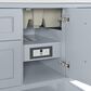 James Martin Vanities Breckenridge 72" Double Bathroom Vanity in Serenity Blue with 3 cm Parisien Bleu Quartz Top and Rectangular Sinks, , large