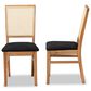 Baxton Studio Idris Side Chair in Oak Brown (Set of 2), , large