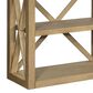 Bassett Mirror Company Holden Console Table in Rustic Blonde and White, , large