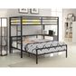 Hearth and Haven Full Platform Bed with Headboard and Footboard in Grey, , large