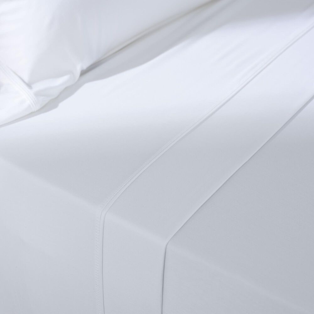 Purple SoftStretch 5-Piece Split King Sheet Set in True White, , large