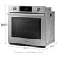 Dacor 30" Single Wall Oven in Silver Stainless Steel, , large