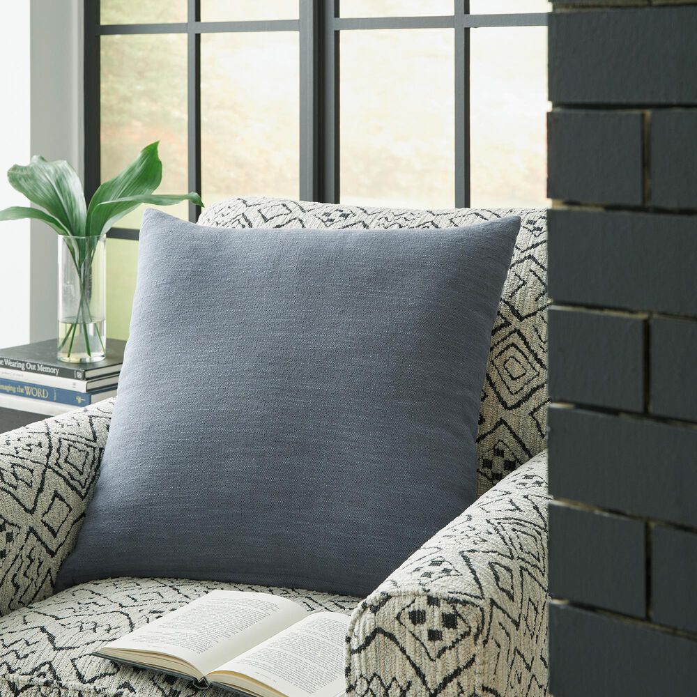 Ashley Thaneville 22&quot; Square Throw Pillow in Blue, , large