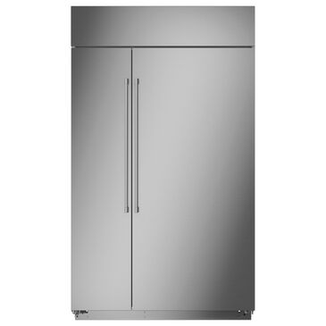Monogram 48" Smart Built-In Side by Side Refrigerator in Stainless Steel (Handles Sold Separately), , large