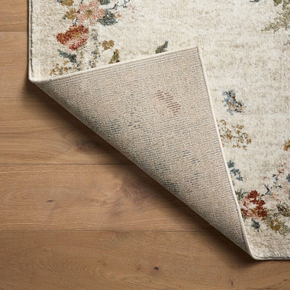 Rifle Paper Co Laurel Strawberry Fields 6&#39;6&quot; x 9&#39;2&quot; Cream Area Rug, , large