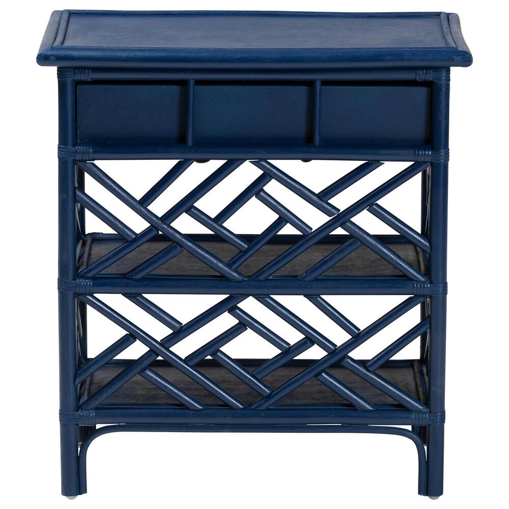 Baxton Studio Tiaret 1-Drawer Nightstand in Blue, , large