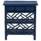 Baxton Studio Tiaret 1-Drawer Nightstand in Blue, , large