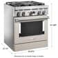 KitchenAid 30" Professional Smart Dual Fuel Range in Matte Milkshake, , large