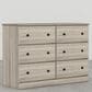 Lemoore Essential 45" 6-Drawer Dresser in Swedish Grey Elm, , large