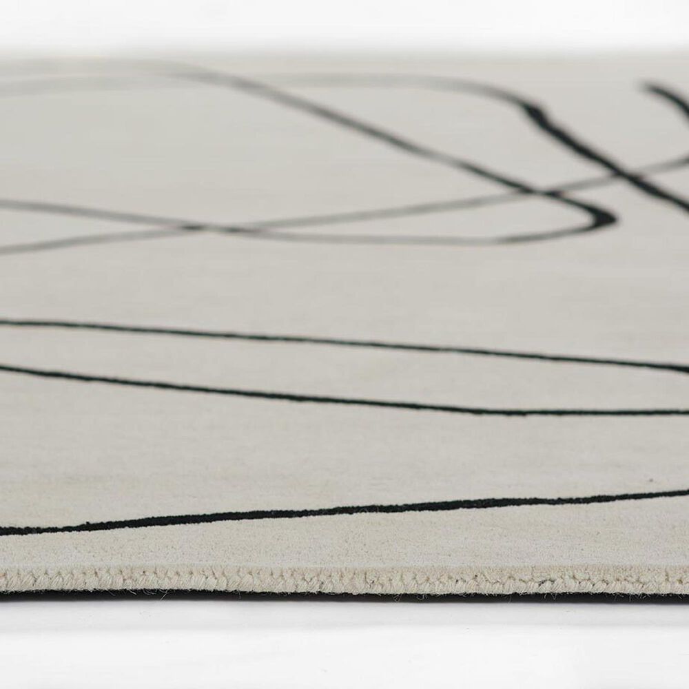 Momeni Simba Contemporary 5&#39; x 8&#39; Ivory Area Rug, , large