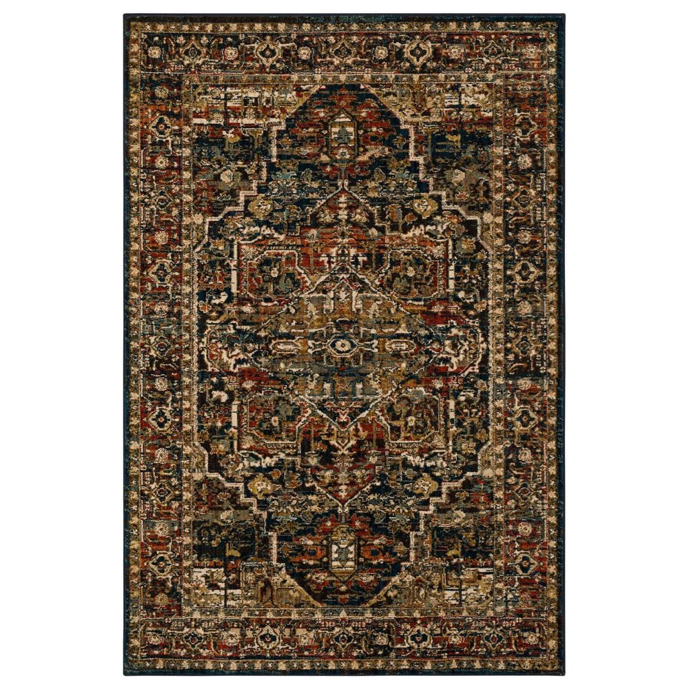 Karastan Spice Market Alcantara Sapphire 8" x 11" Area Rug, , large