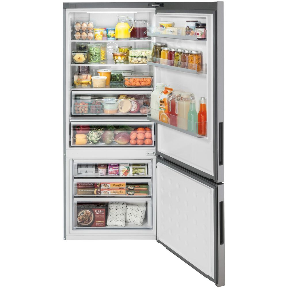 Haier 15 Cu. Ft. Bottom Freezer Refrigerator in Stainless Steel, , large