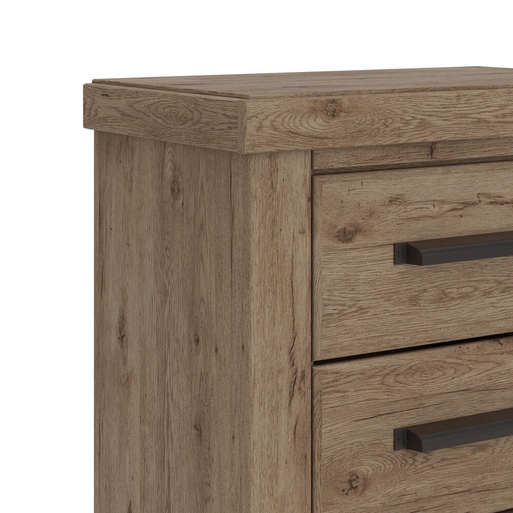 Ashley QUEEN PANEL STORAGE BED WITH TWO NIGHTSTANDS, , large