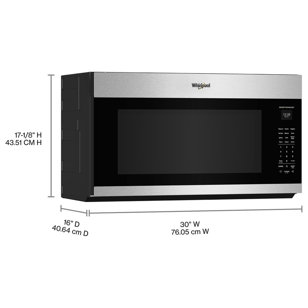 Whirlpool 2.1 Cu. Ft. Over the Range Microwave in Stainless Steel, , large