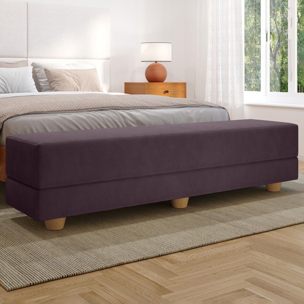 Jaxx Camden Twin Fold-Out Bench in Pinot, , large