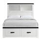 Mayberry Hill Wade 4-Piece Full Storage Bedroom Set in White and Black, , large