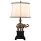 Grandview Gallery Elephant Polyresin Table Lamp in Bronze, , large