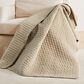 Levtex Velvet Stitch 50" x 60" Quilted Throw in Taupe, , large