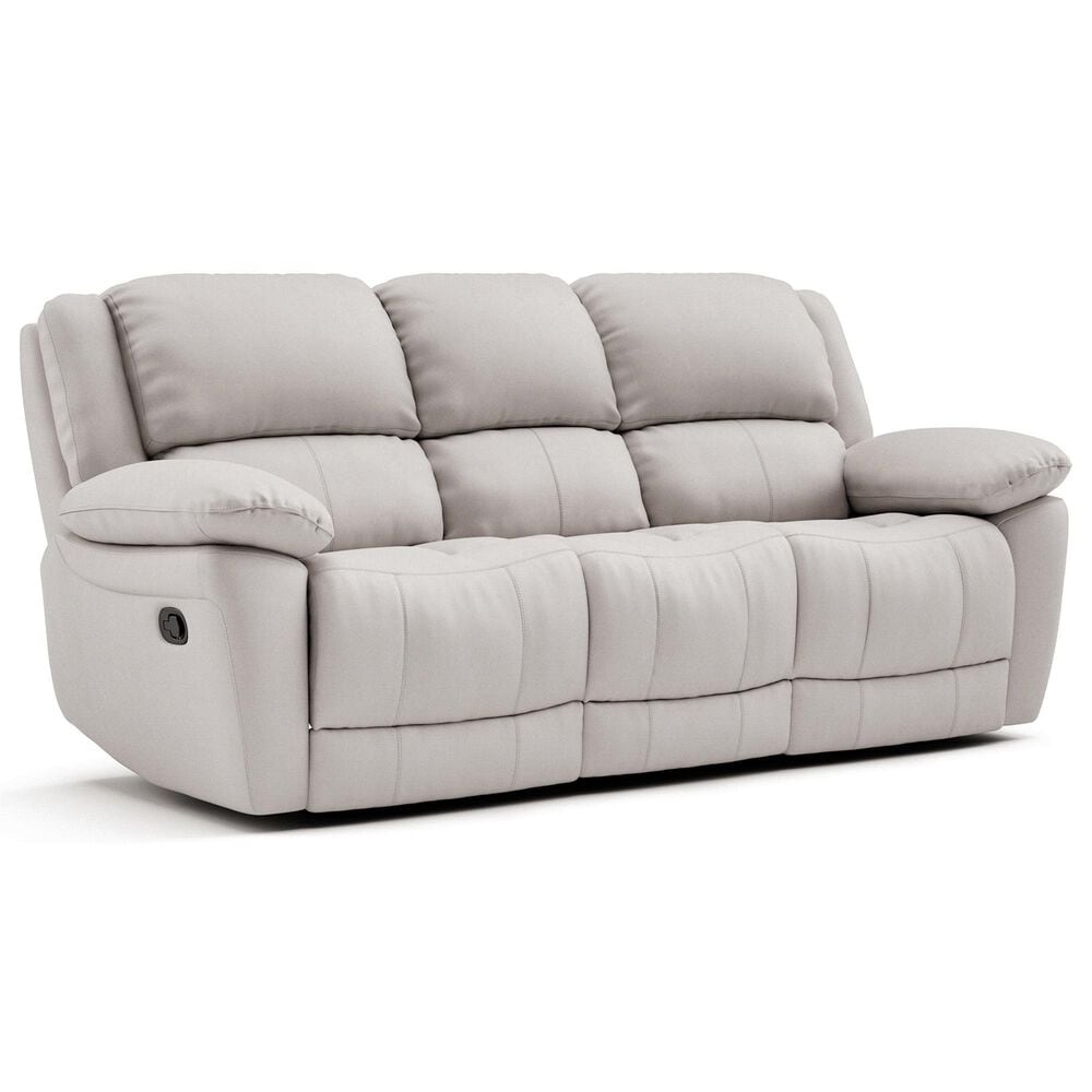Furniture of America Glarus Manual Recliner Sofa and Loveseat Set in Off-White, , large