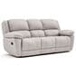 Furniture of America Glarus Manual Recliner Sofa and Loveseat Set in Off-White, , large